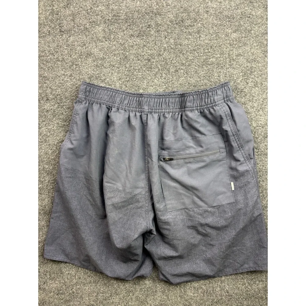 Vuori Board Shorts Mens Medium Gray Geometric Pattern Active Swim Trunks